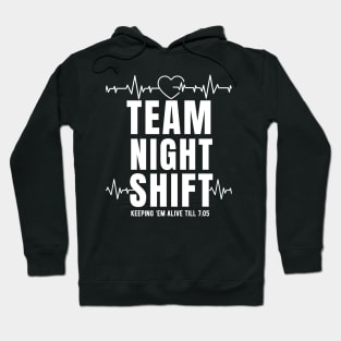 Night Shift Nurse Life  - Healthcare Heartbeat Hoodie